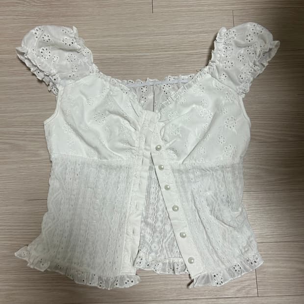 쉬인 레이스 블라우스