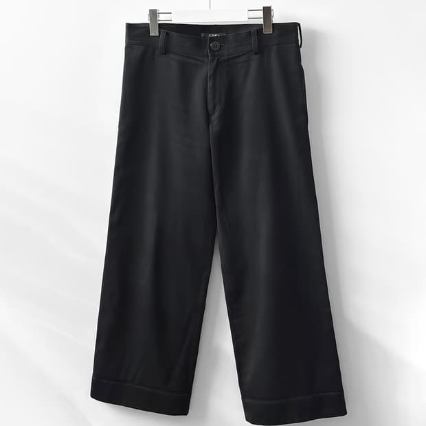 리미 푸 턴 업 헴 울 블랜드 팬츠