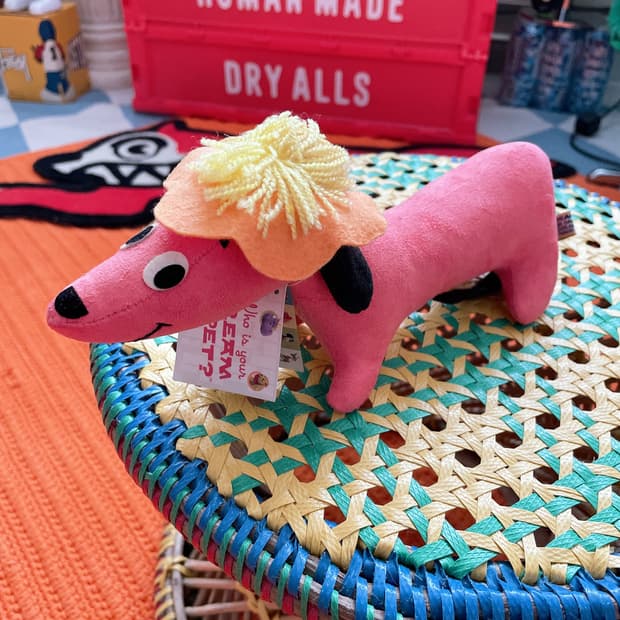 2004 빈티지 드림 펫 핑크 닥스훈트 인형