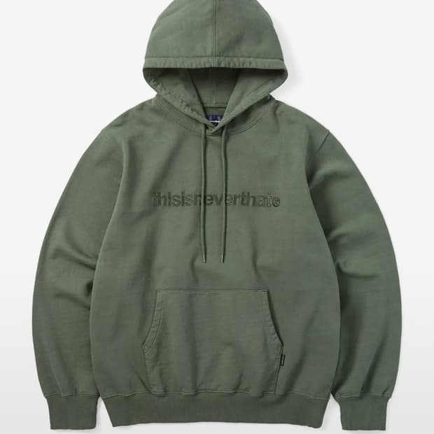 디네댓 T-logo Hoodie forest