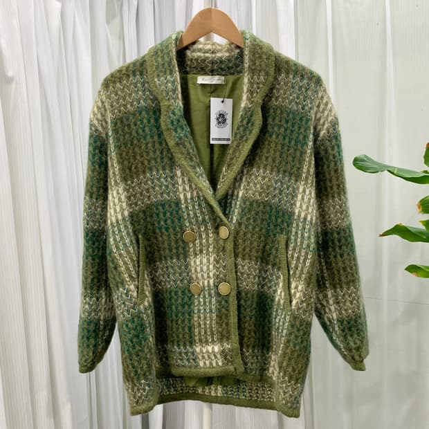 일본 빈티지 Raccommoder 보카시 니트 재킷 1765
