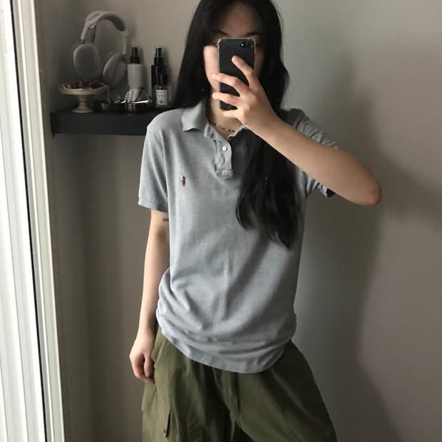 폴로 랄프로렌 포니로고 그레이 카라티