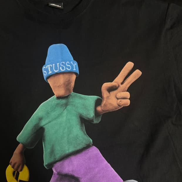 스투시 stussy 피스앤 프로스페리티 블랙 XL