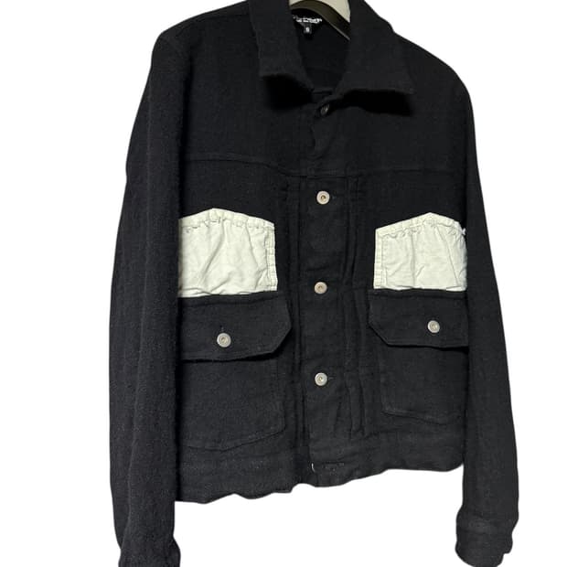 꼼데가르송 블랙 축융 트러커