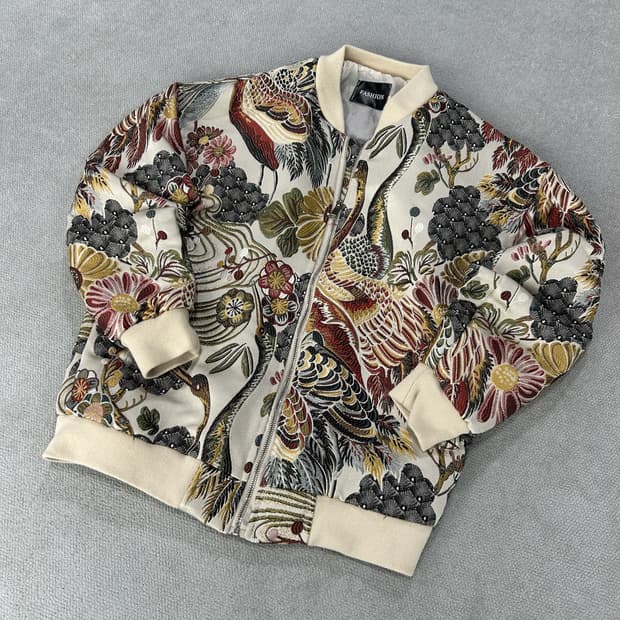 Vtg 스카쟌 자수 자켓 95-100