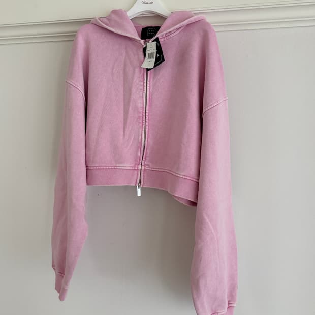 새상품) 나일로라 NYLORA 브룩스 자켓 워시드 핑크 XS/S