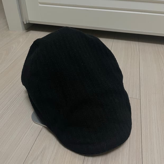 블랙 울 헌팅캡 XL