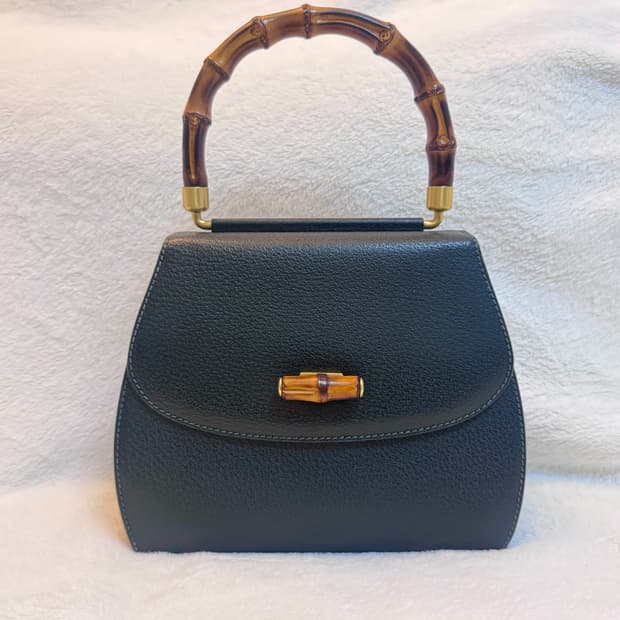 Gucci 뱀부 탑 핸들백