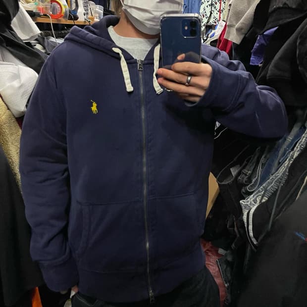 폴로 투웨이 후드집업