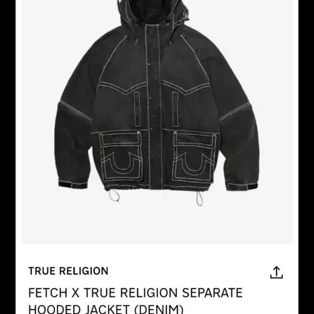 (교신) 트루릴리전 x 페치 후드자켓 L-> M