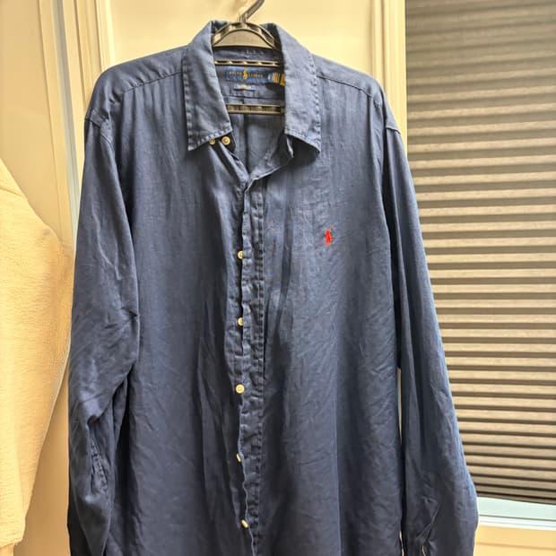 폴로 린넨셔츠 클래식핏 라지