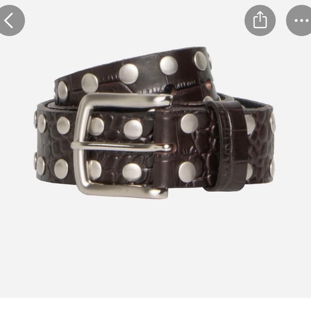 스투시 브라운 스터드 밸트