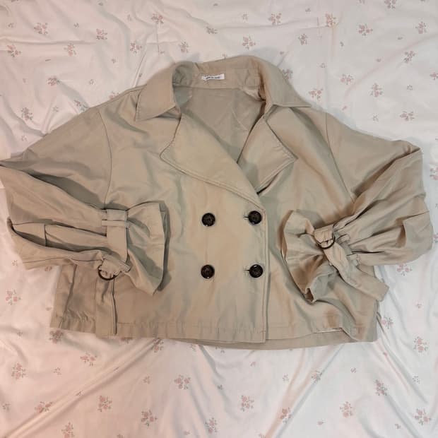 올리브데올리브 숏 트렌치 코트 olive des olive