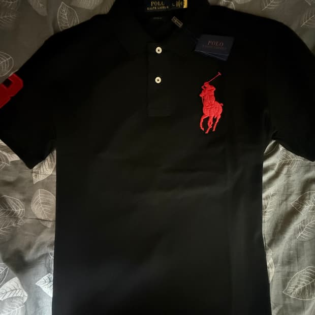 폴로 랄프로렌 빅포니 폴로 티셔츠 블랙 L사이즈