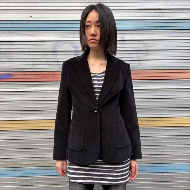 Gap 벨벳 싱글 블레이저