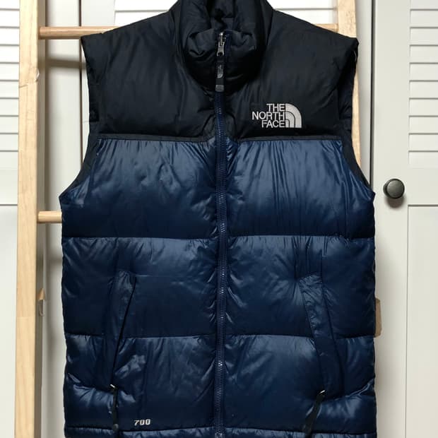노스페이스 패딩조끼 눕시 700 딥네이비