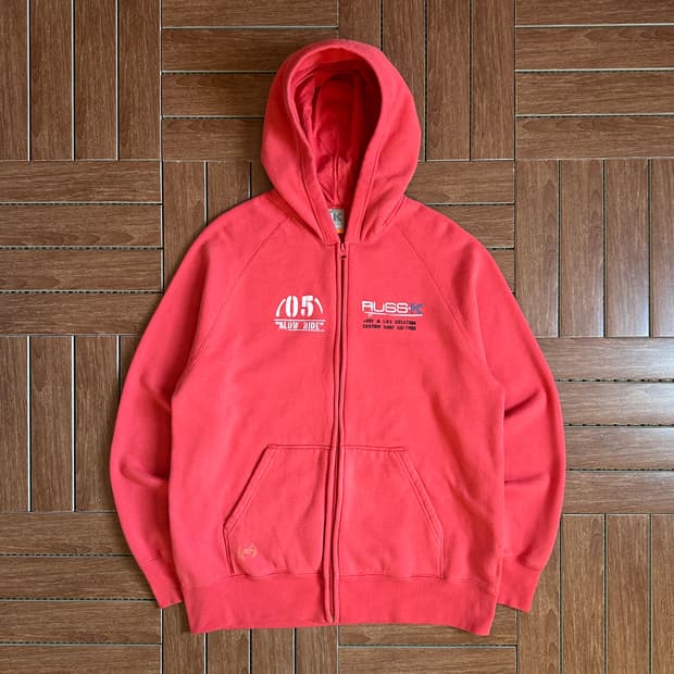 Russ K cotton hoodie zip-up jacket