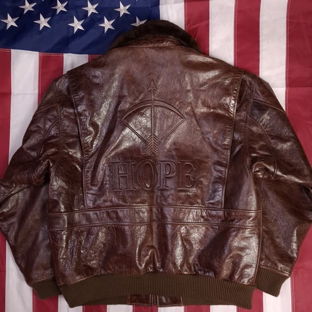 새제품 오리지날 HOPE 리얼레더 G-1 항공자켓