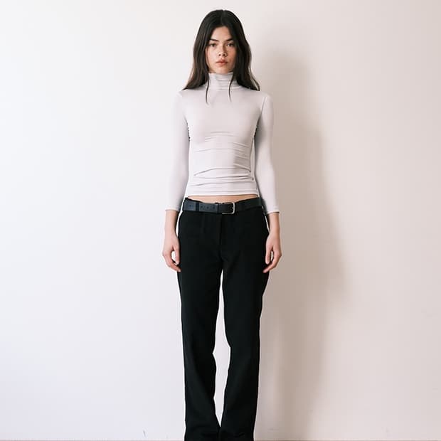 모링가 moringa CLASSIC STRAIGHT PANTS BLAC