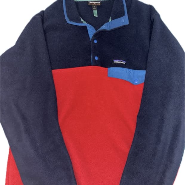 파타고니아 네이비 레드 M