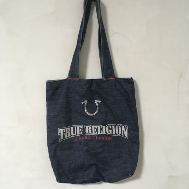 TRUE RELIGION 데님 에코백