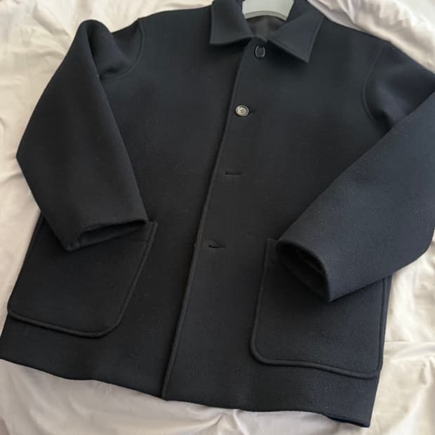 스테디에브리웨어 네이비 하프코트 3사이즈