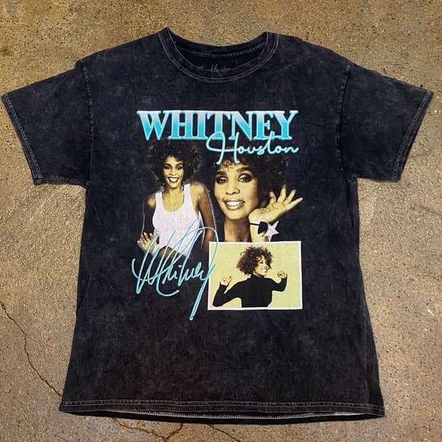 미국 빈티지 Whitney houston 휘트니 휴스턴 반팔 티셔츠
