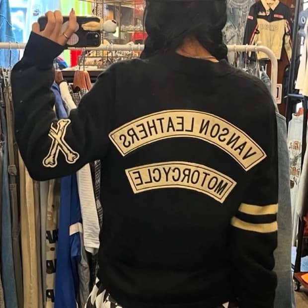 밴슨 레더 가디건