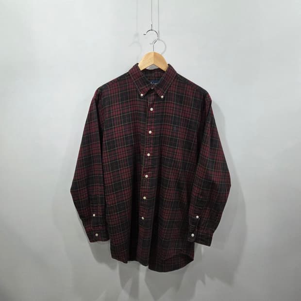 폴로랄프로렌 버튼다운 체크셔츠 M