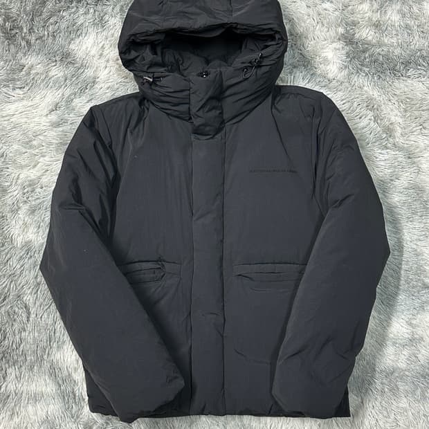 내셔널지오그래픽 다운 블랙 숏패딩 xs