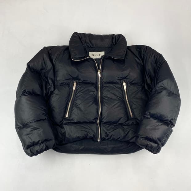 렉토 샤이닝 퀄티드 쇼트 구스 다운 패딩 (105)