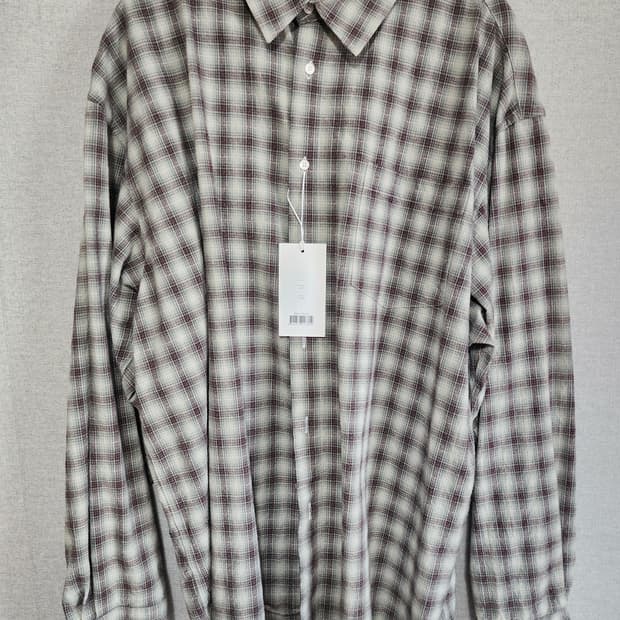 [3][새상품] 퍼렌 릴렉스드 체크 셔츠 민트