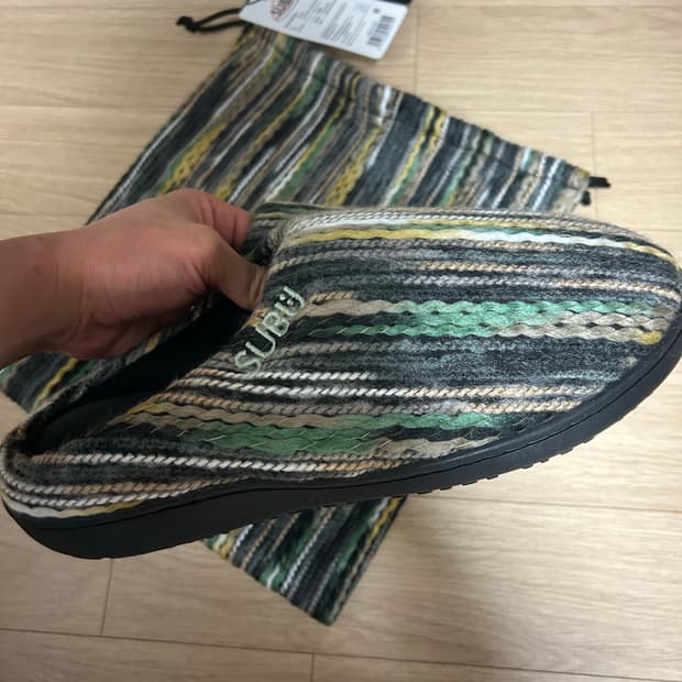 SUBU 패커블 방한 슬리퍼 비비드모자이크 4사이즈