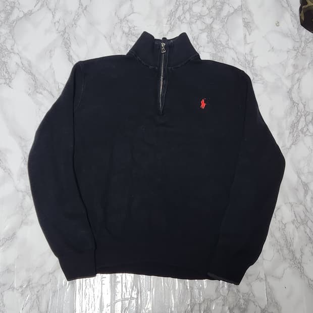 폴로 랄프로렌 반집업 니트 맨투맨