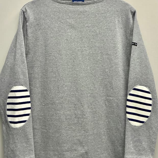 (T4/M)세인트제임스 길도 무지 엘보패치 롱슬리브 긴팔티셔츠