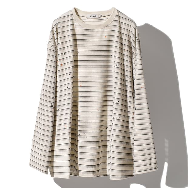 Cord Leno Faded Stripe L/S