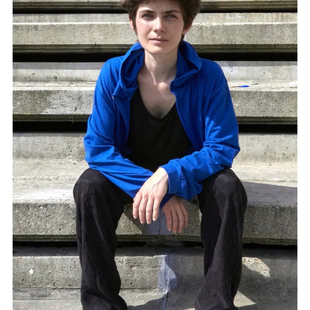 머듈 라운지 후드집업 블루 1사이즈