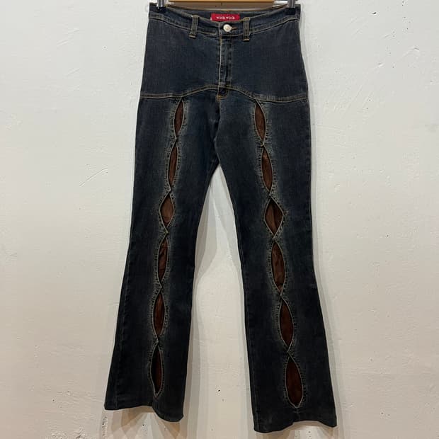 wink wink JPN 펑크 웨스턴 팬츠 우먼즈