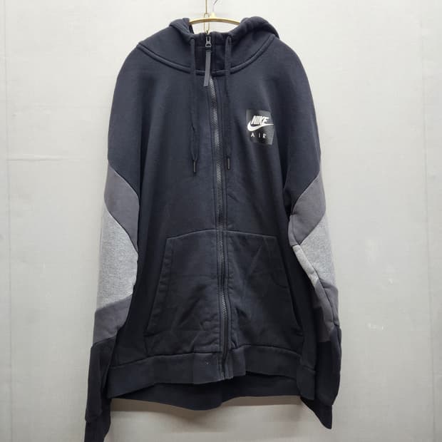 나이키에어 빅로고 소매배색 풀집업 후드집업 XL