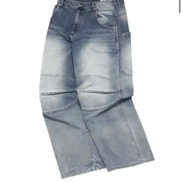 MJD 3D KNEE 데님 블루