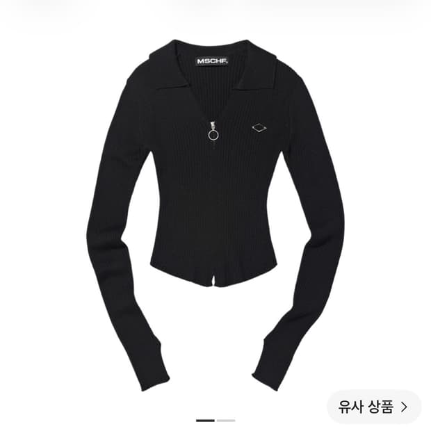 미스치프 니트 롱슬리브셔츠