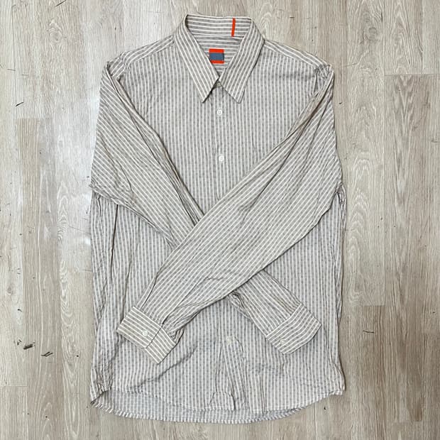 휴고보스 남성 패턴 싱글 포켓 드레스 셔츠 L(100)