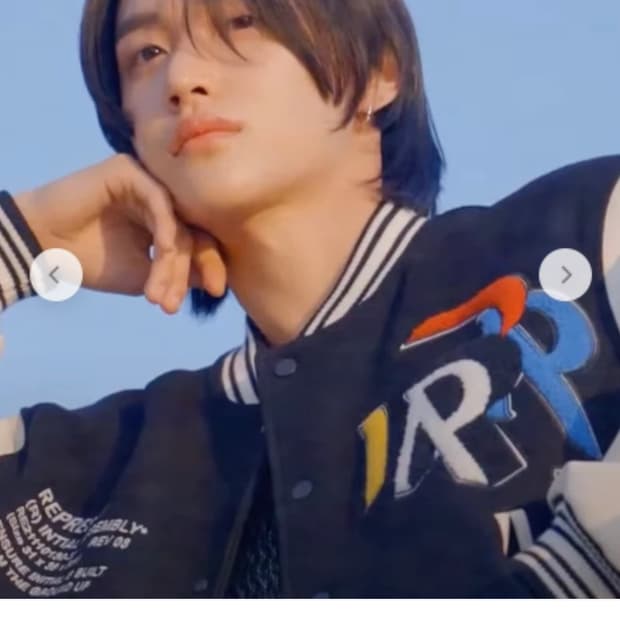 리프레젠트(영국 브랜드) 바시티 자켓 - 라이즈원빈 착용