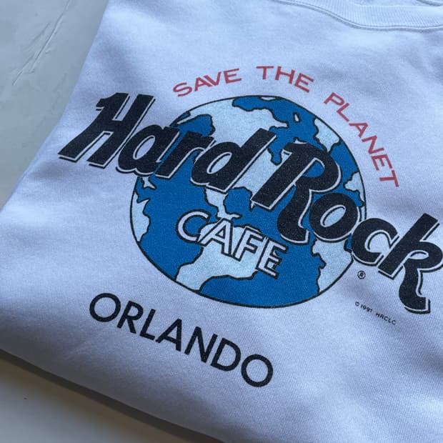 90‘s Hardrock cafe sweat shirt 하드락카페 스웻