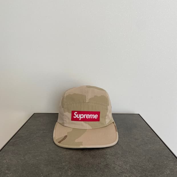(OS) 슈프림 박스로고 캠프캡 모자 데저트 카모