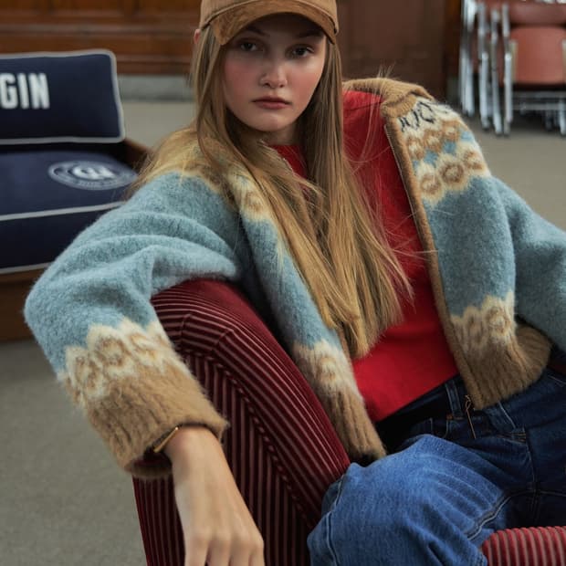 그로브스토어 eldon 니트집업