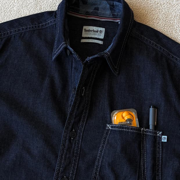 팀버랜드 샴브레이 셔츠