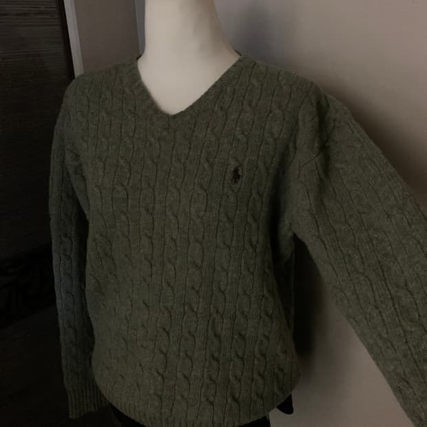 폴로 램스울 니트