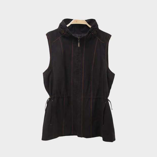 허리스트링 스웨이드 베스트 67240