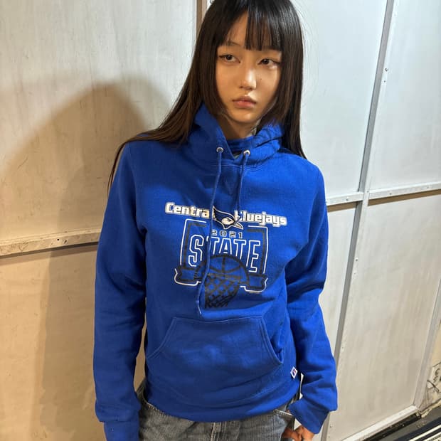 90s RUSSELL grunge purple Hooide